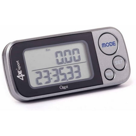 Ozeri 4x3sport Tri-Mode Activity Tracker (Walk, Run, & Stair Climb), with Multi-Axis Detection & 30 Day Memory