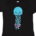 thumbnail image 4 of Inktastic Blue Jellyfish, Cute Jellyfish With Pink Ribbons Girls Baby Bodysuit, 4 of 5