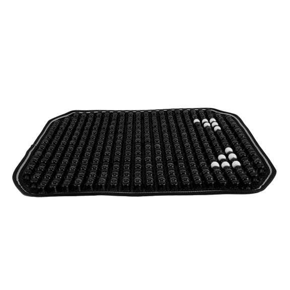 FOMIYES Comfortable Black Beaded Seat Cushion for Cars with Ergonomic Support and Anti Slip Feature