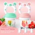 thumbnail image 3 of Set de 2 alimentadores de frutas para bebés HAOBAOBEI de silicona sin BPA, 3 of 7