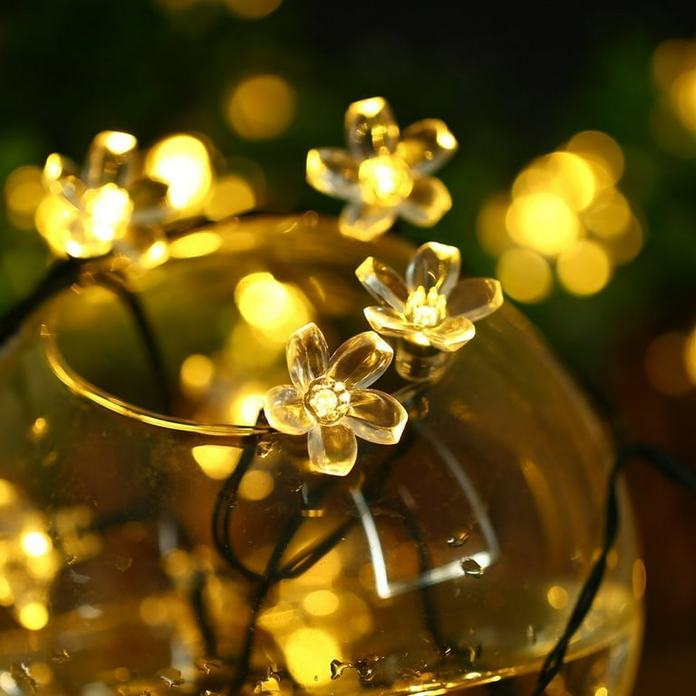 QiShi Garden Solar String Lights, 50 LED Blossom for Outdoor QiShi Garden Solar String Lights, 50 LED Blossom for Outdoor