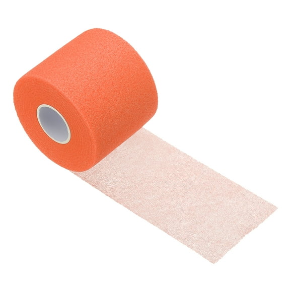 Uxcell Pre Wrap Tape, Non-Slip Grip Cushion Wrap Prewrap Athletic Tape- Fitting for (Tennis- Badminton - Pickleball - Sports) Orange