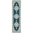 thumbnail image 2 of SAFAVIEH Marbella Beatrice Traditional Runner Rug, Dark Blue/Ivory, 2'3" x 8', 2 of 6