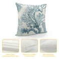 thumbnail image 4 of Qinduosi Nautical Coastal Beach Throw Pillow Covers Inch Ocean Blue White Coral Pillow Covers Set of Summer Holiday Outdoor Decorative Pillows Couch Pillow Cases for Home Couch Bed Sofa Chair Decor, 4 of 5