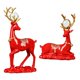 thumbnail image 4 of de Reno nórdico, adornos, escultura, estatuas de ciervo de resina para el hogar, sala de estar, decoración de estantería, , Rojo Macarena Estatua de escultura de ciervo, 4 of 8