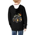 thumbnail image 2 of Chaqlin Off-road Vehicle Dinosaur Flame Comfy Hooded Sweatshirt with Pockets Long Sleeve Loose Casual Pullover for Youth Girls Size 13-14, 2 of 7