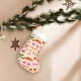 thumbnail image 7 of Yiaed Cherries And Bows Print Christmas Stockings, Christmas Stockings Hanging Ornaments, Christmas Stockings for Family Christmas Holiday Decorations, 7 of 7
