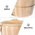 thumbnail image 2 of MasteelfCA 1 Set Home Kitchen Wooden Steamed Rice Wooden Bucket Steamed Rice Bucket, 2 of 7