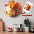 thumbnail image 5 of Wall Clock 12 Inch Brunt Orange Paint Texture Round Silent Decorative Wall Clocks Battery Operated for Living Room Bedroom Kitchen Classroom Decor, Abstract Graffiti Modern Art,Large, 5 of 7