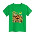 thumbnail image 5 of Xudanell Toddler Baby Girl Halloween T-Shirts Graphic Shirts Kid Short Sleeve Tees Vintage Top,Size 3-4 Years, 5 of 5