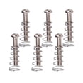 thumbnail image 4 of Milaget 6 Pièces Fer Guitare Électrique Chevalet Fixation Vis de Montage + Ressorts, 4 of 5