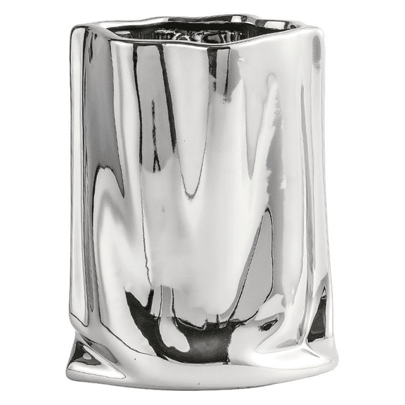 1 x Ceramic Electroplating Vases-Silver