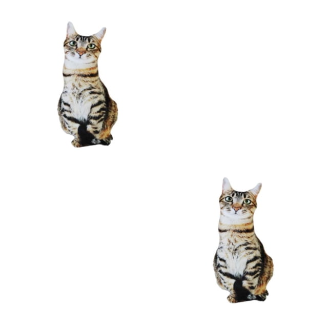 Muñeco de gato Vogacara juguete de peluche realista almohada para dormir 50 cm Tipo 1