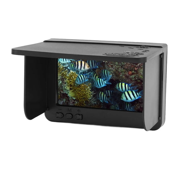 Fish Finder Display Screen Fishing Camera Display Screen Adjustable Backlight With 3 Sided Sunvisor ,Essential Tool for Anglers