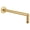 Brushed Gold, variant on Moen Arris-Premium Matte Black 14-Inch Rainshower Straight Shower Arm and Flange for Overhead Shower head, 2-1/2 Inch Square