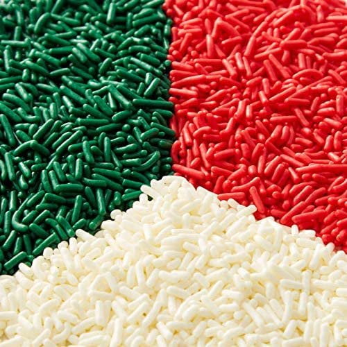 Sprinkles Christmas Jimmies Red Green White, 6.35 oz