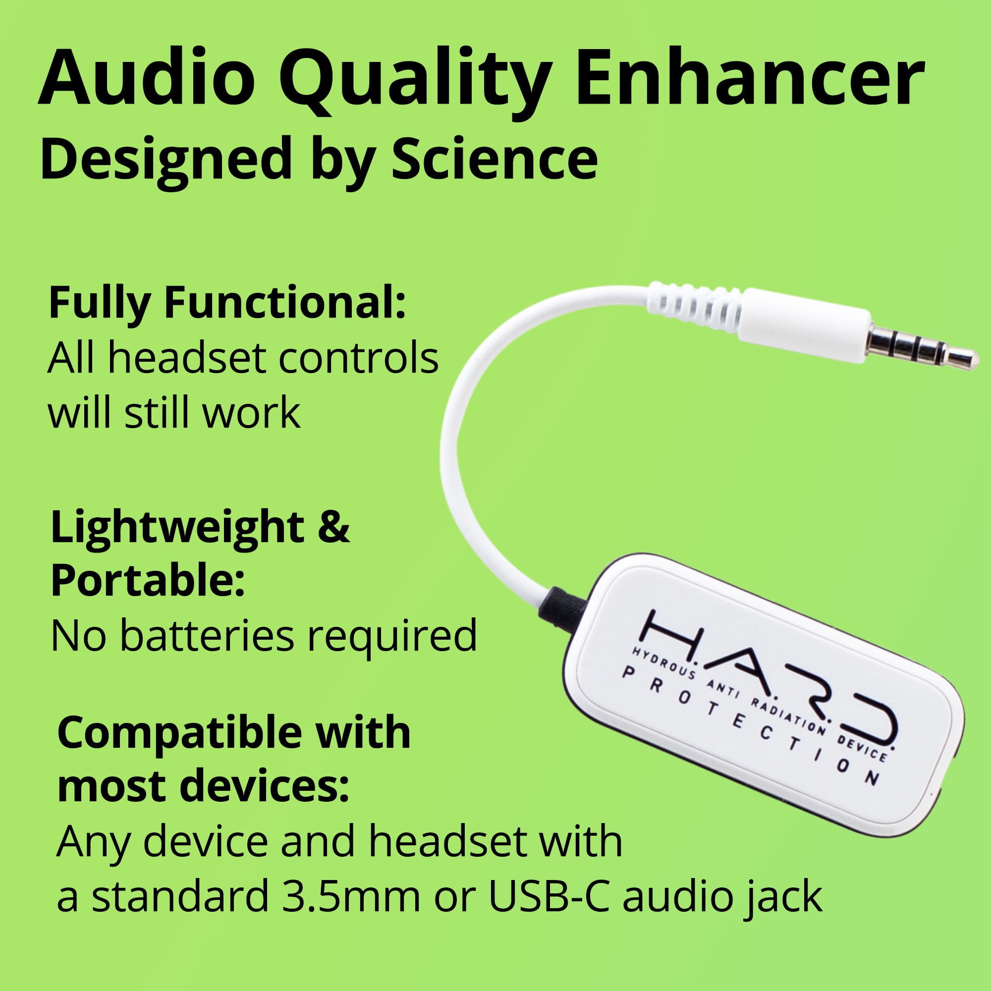 Shield Your Body Headset Audio Quality Enhancer, Air Tube