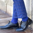 thumbnail image 2 of Chaussettes Habillées en Coton Couleur Unie - Bleu Royal, 2 of 2