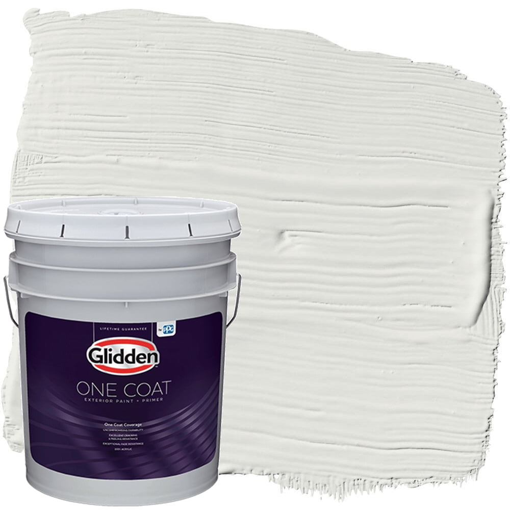 Glidden One Coat Exterior Paint and Primer, Tundra Frost