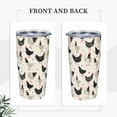thumbnail image 2 of Chicken Tumbler 20oz Hen Rooster Stainless Steel Insulated Tumblers with Lid and Straw Animal Travel Coffee Mug Tea Wine Cups Water Bottle Chicken Gifts for Women Chicken Lover, 2 of 6