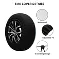 thumbnail image 4 of Rv Spare Tire Cover 15 inch - Cute Panda Bear Tire Covers for Trailers, Adjustable Camper Spare Tire Cover, 4 of 7