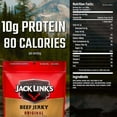 thumbnail image 5 of Jack Link's Beef Jerky, Original &ndash; Great Everyday Snack, 10g of Protein and 80 Calories, Made with 100% Beef &ndash; 96% Fat Free, No Added MSG** &ndash; 9 Oz. (Pack of 2), 5 of 8