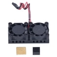 thumbnail image 1 of Ventiladores de refrigeración para Raspberry Pi, disipador de calor, radiador, ABS, bajo nivel de ruido para 3B, 3B+, 4 y 4B, 1 of 14