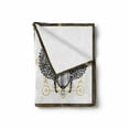 thumbnail image 2 of Occult Soft Flannel Fleece Throw Blanket, Occult Themed Insects Print Forces of Nature and Mother Earth Boho Line, Cozy Plush for Indoor and Outdoor Use, 60" x 80", Multicolor, by Ambesonne, 2 of 6