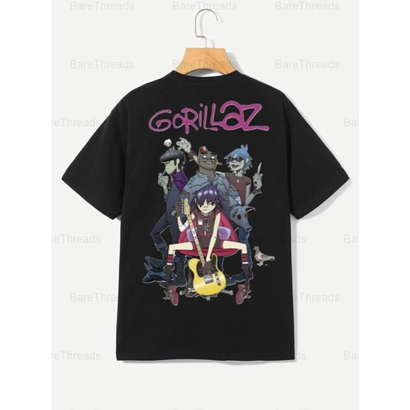 Cartoon Band Music Tee - Graphic T-Shirt , For Men/Women,Up to 5XL