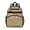 Fireman and Axe Green Pattern, variant on Fireman and Shield White Pattern Cute School Backpack Bag for School with Padded Back and Adjustable Shoulder Straps 15.25"x11.5"x5.25"