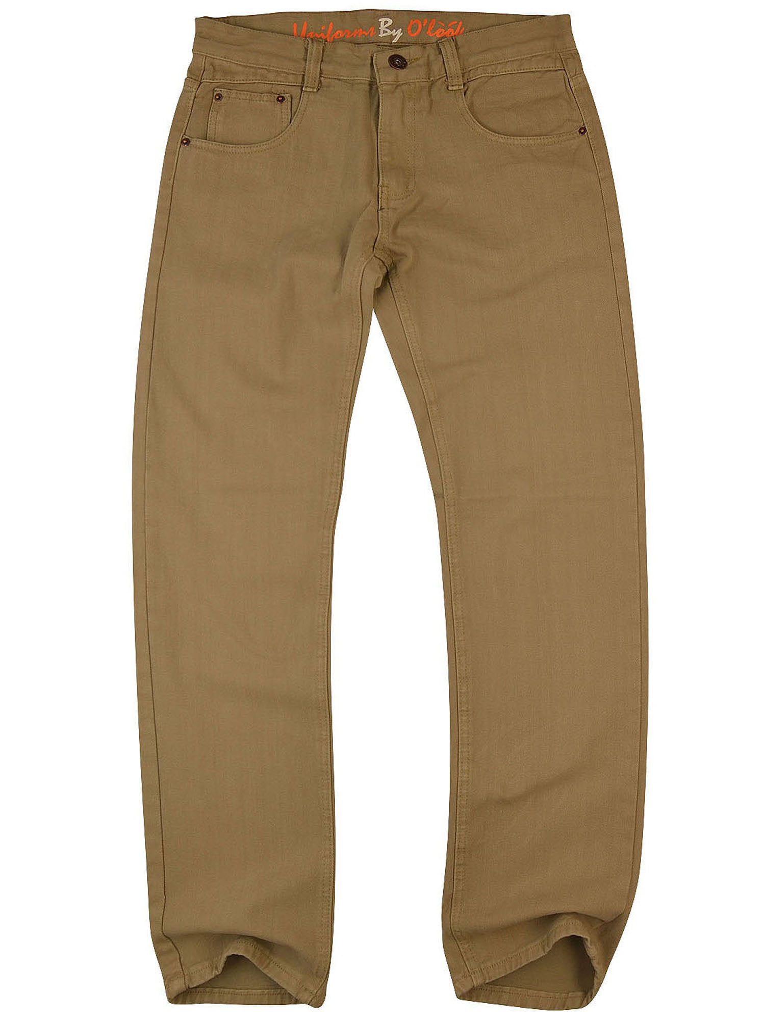 O'Look Men's Color Slim Fit Jean Pants 730- 34X33 - Khaki Color ...