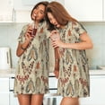 thumbnail image 4 of Daiia Watercolor Insects Print Women's Nightshirt Soft Nightgowns for Women Short Sleeve dress Short-sleeved Sleepwear, 4 of 6