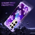 thumbnail image 2 of Casetego for Samsung Galaxy S24 Ultra 5G Case,Heavy Duty Sturdy Shockproof Protection Rugged Hard PC+Soft TPU Bumper Case,Butterfly, 2 of 8