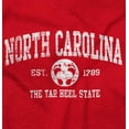 thumbnail image 2 of North Carolina Cute Footprints Beach Unisex Plus Fleece Graphic Sweatshirt Brisco Brands 5X, 2 of 5