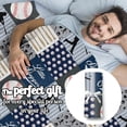 thumbnail image 3 of Baseball Blanket 50"x60"Baseball Fannel Fleece Plush Blanket for Couch Bed Sofa Home Decor Gifts for Boys Kids Adult Teen Sport Fans Blue, 3 of 6