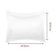 thumbnail image 2 of PiccoCasa 2 Pcs Satin Pillowcase, Super Soft Envelope Pillow Shams, 20"x36" White, 2 of 7