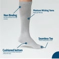 thumbnail image 4 of 2 Pairs Diabetic Socks Over The Calf - Knee High Premium Cotton Socks Men's Size 10-13 Big & Tall Size 13-16, 4 of 7
