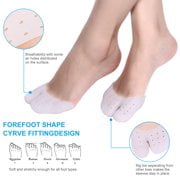 WALFRONT Gel Toe Bunion Sleeves for Mortons Neuro,Ball of Foot Cushion Blisters Pads Metatarsal Insoles Gel Toe Bunion Sleeves for Mortons