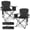 Black 2, variant on SUNSPIRE 2 Pack Folding Rocking Camping Chair, Heavy Duty Padded Rocker with High Back Hard Armrests for Outdoor Garden Patio