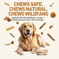 thumbnail image 5 of Wildfang® 3 Leather Bone Dog Chew Toy (Size L) – Durable Natural Beef Leather Dog Toy for Dental Care & Stress Relief – Made in EU, 5 of 6