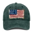 thumbnail image 3 of Helii American Flag Baseball Cap USA Hat for Men Women,Adjustable Sun Hat Trucker Dad Hat Snapback Caps Daily Outings Hat Outdoor Sports Hat, 3 of 4