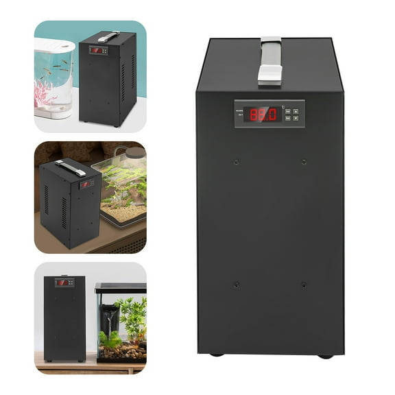 Miumaeov 40L Aquarium Water Chiller Constant Temperature Cooling System Hydroponic LCD Fish Tank Cooler