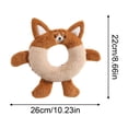 thumbnail image 2 of Donut Shaped Squeaky Plush Dog Toy, Soft Ring Chew for Puppy Teething, Interactive Boredom Relief, Small Medium Dogs(Green), 2 of 6