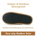 thumbnail image 4 of cosyone1997 Men's Scuff Slippers Indoor Outdoor Memory Foam House Shoes Non-slip Rubber Soles, 4 of 8