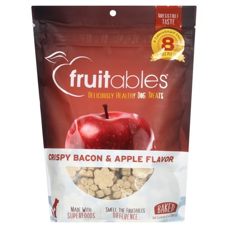 Fruitables Baked Dog Treats – Cripsy Bacon and Apple – Dry Biscuit – 12oz