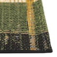 thumbnail image 4 of ESENCIA Indoor/Outdoor Power Loomed Latex Back Non Slip Mat - Traditional Stripe Lodge Southwestern Colorful (Tribal Stripe Green) (1'11" x 4'11"), 4 of 5