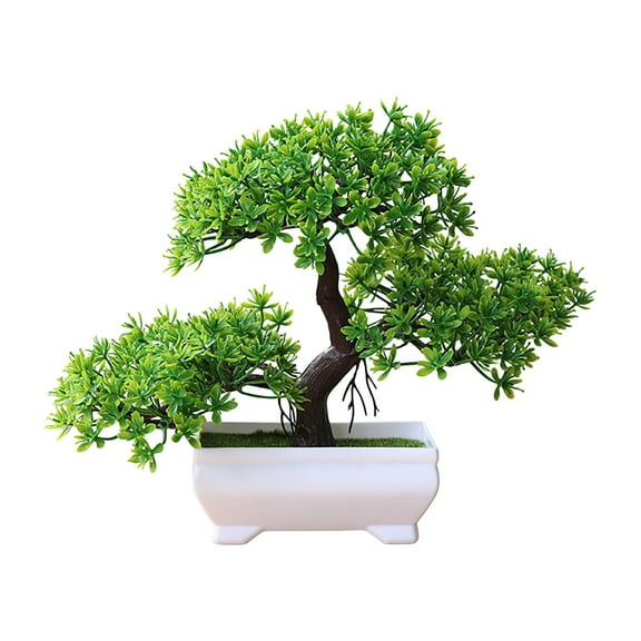Artificial Bonsai Tree with Pot Lifelike Decorative Plant for Home Office and Zen Garden