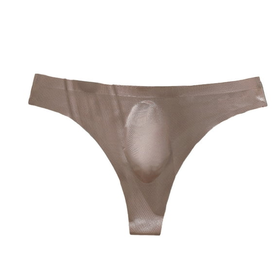 Men Briefs High Elasticity Fit Tight Cut Letter Print Panties Sports Gym Thin Ice Silk Seamless Underwear