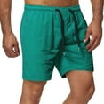 thumbnail image 2 of VEKDONE Men's Casual Shorts Elastic Waisted Drawstring Beach Shorts Solid Color Home Shorts with Pockets Lounge Shorts, 2 of 4