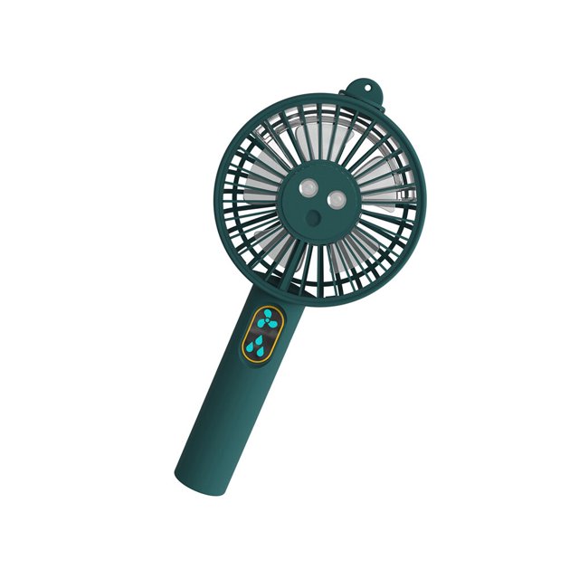 Bewildely Ventilador de refrigeración por nebulización de agua, humidificador recargable por USB, dispositivo hidratante, herramientas de Electrodomésticos verde oscuro